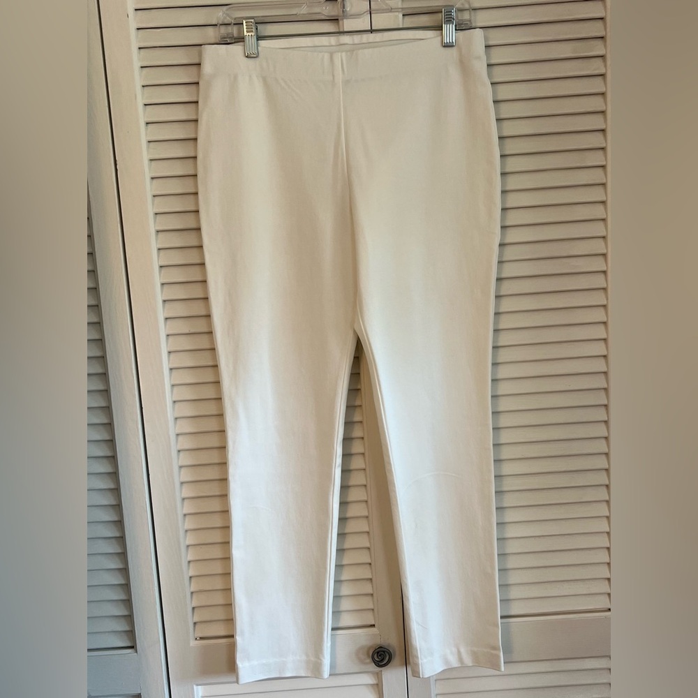 Cream High-Waisted Pants